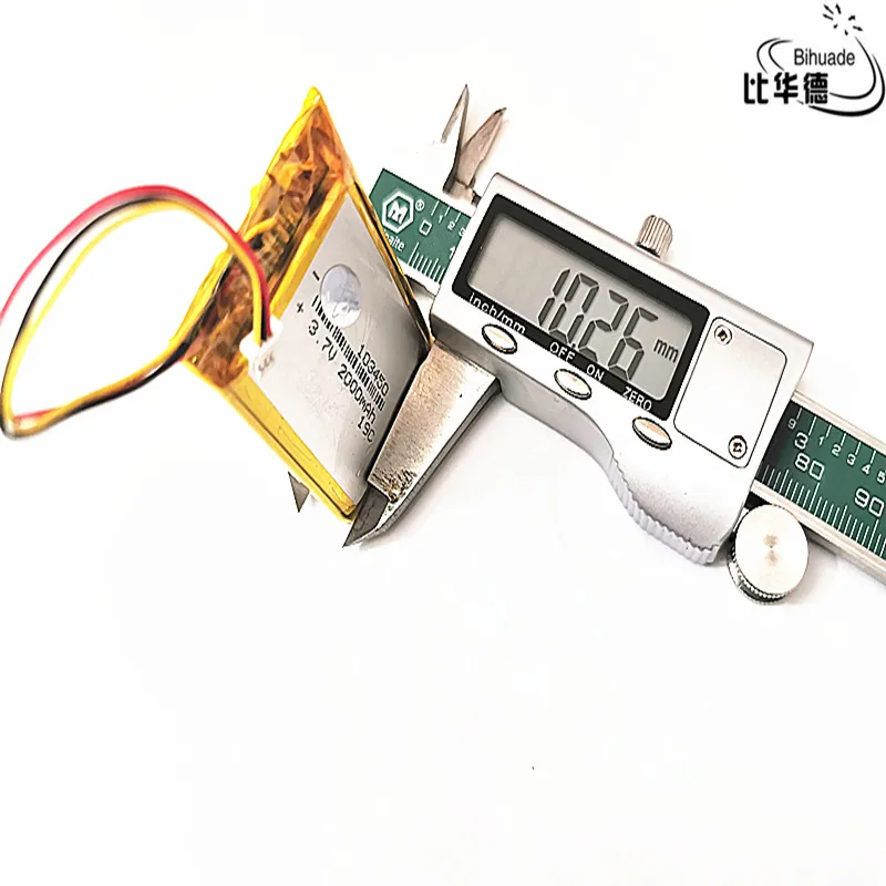 JST PH 1,0 мм 3 штифта хорошего качества 3,7 V литиевая батарея раннего 103450 2000 мАч фар gps навигатор общего полимерные батареи