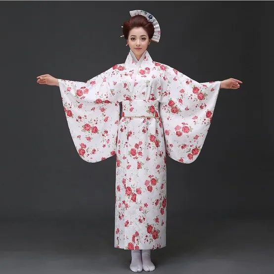 4 цвета Junoesque Винтаж юката Японский хаори кимоно с Obi Косплей женское платье Модная женская одежда - Цвет: red
