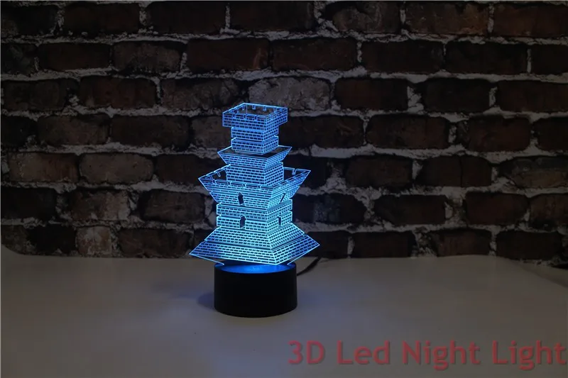 Спальня Орнамент 3D ночь светодиодные лампы с сертификатом CE и UL форт Форма