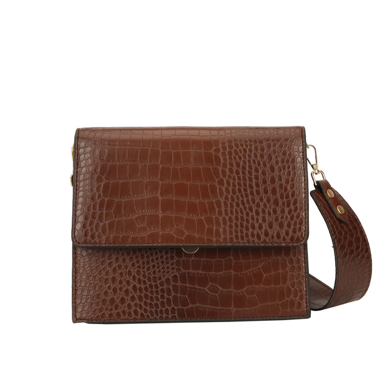 

Fashion Vintage Women Hasp Stone Handbags 2019 New Arrival Female Casual Classic Office Lady Shoulder Bags Messenger Bags