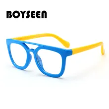 BOYSEEN/новые детские очки с оправой из силикона, модные трендовые детские очки 8128
