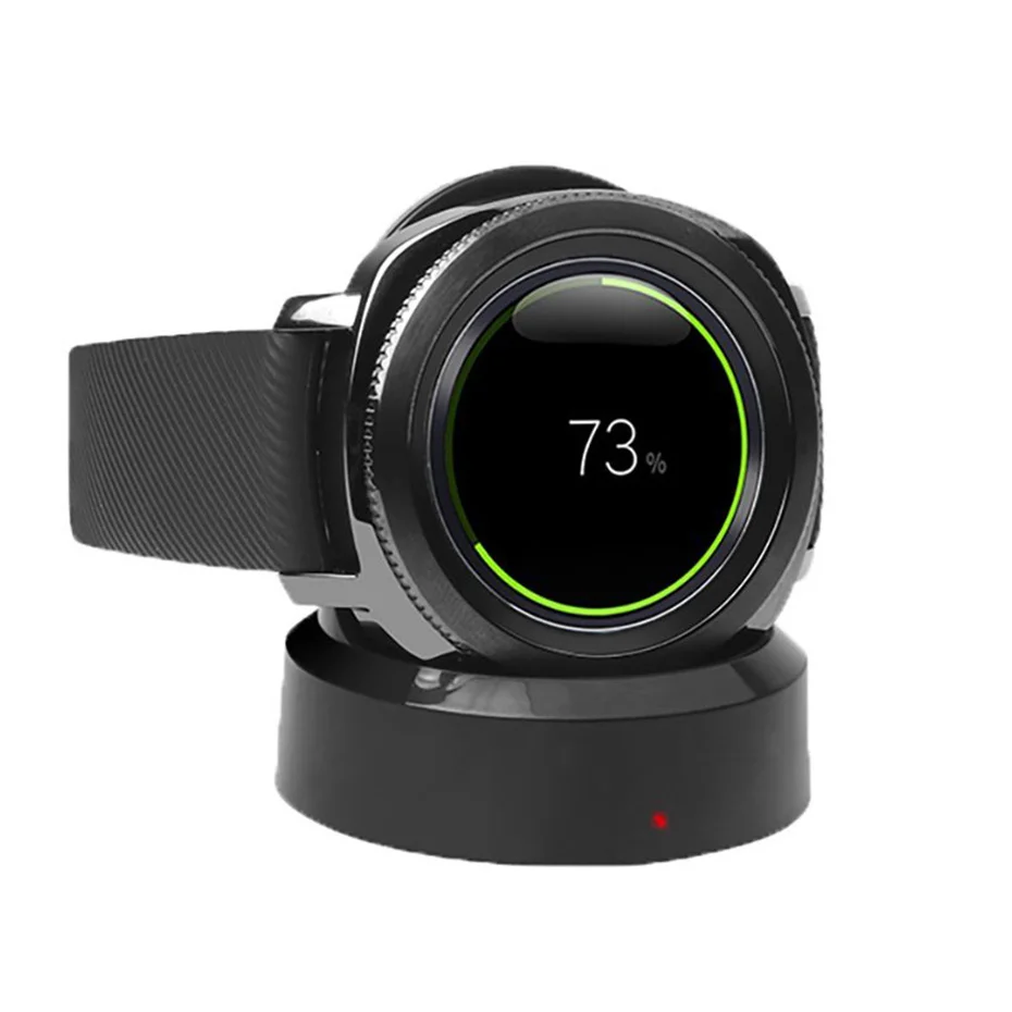 Cargador de reloj inteligente con base de carga inalámbrica para Samsung  Gear Sport Classic Frontier Watch Magnetic Smartwatch Chargers Dock -  AliExpress