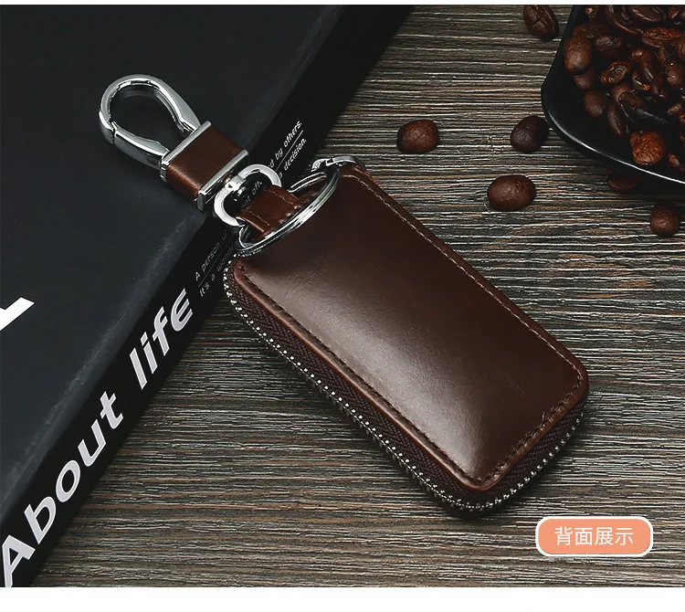 

Free Shipping Key Cases Fashion Wearable Leather Business Car Key Set High-end Multifunctional Anti-theft Key Bag