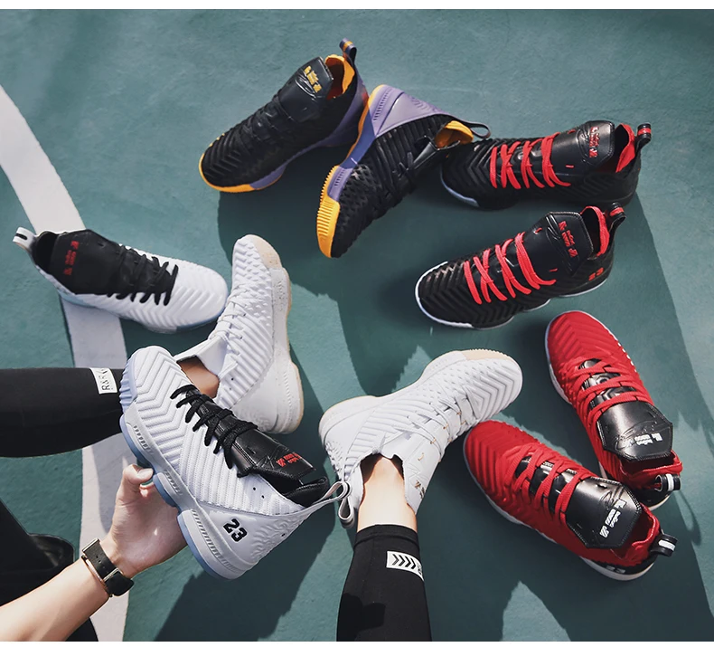 Профессиональные баскетбольные кроссовки Lebron James с высоким берцем, спортивные кроссовки, ботильоны, уличные мужские кроссовки, спортивная обувь