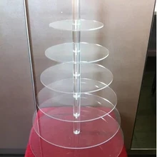 7 акриловая стойка для торта Подставка 7 ярусный Хрустальный пирог на день рождения или свадьбу подставки
