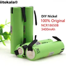 10-30 шт Liitokala NCR18650B 3,7 V 3400mAh 18650 Аккумулятор Перезаряжаемый литиевый аккумулятор+ DIY никель