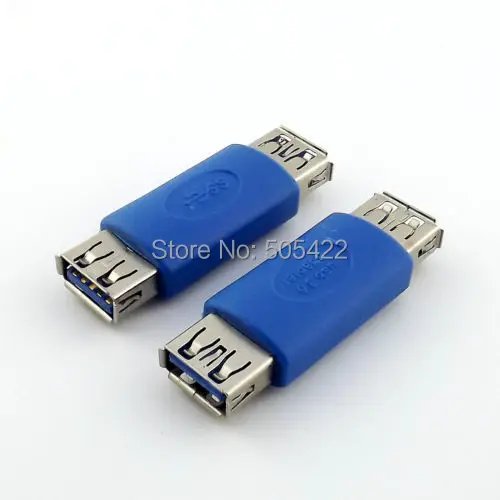 50pcs/lot USB 3.0 Type A External Female to Female Connector Gender
