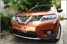 Honeycomb style! Front Grille Grill Bezel Cover Trim 3pcs For Nissan X-Trail 2014 2015 / Rogue 2014-2015