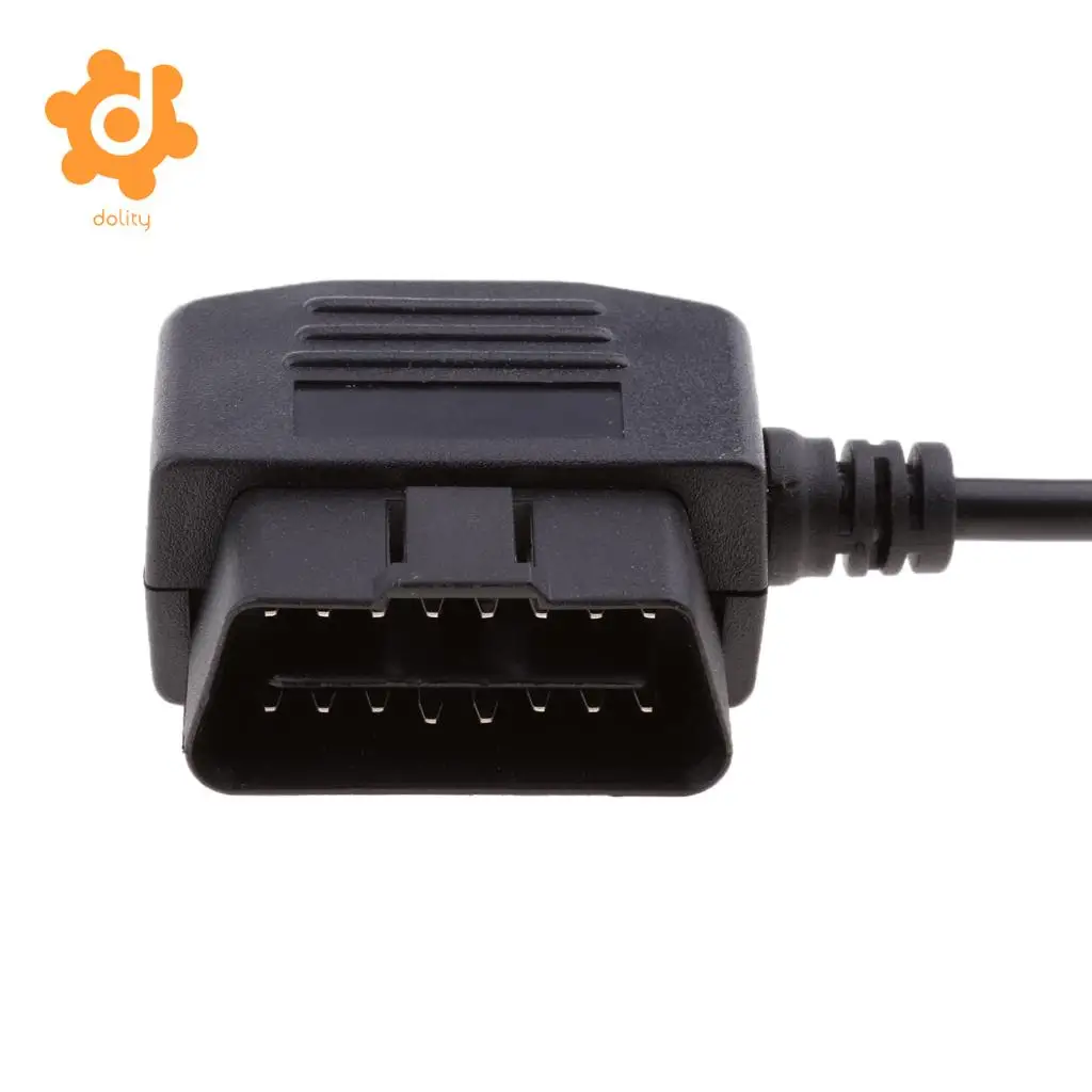 dolity Universal Car OBD2 to 2-Pin GPS Power Plug Connector Adapter Wire