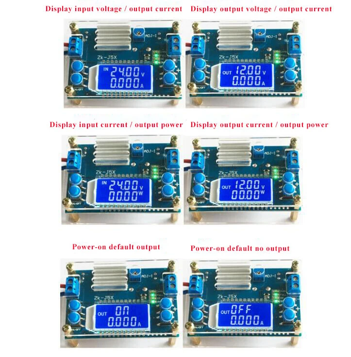 DC 0 36V 4.5A постоянный ток напряжения тока ЖК цифровой дисплей Регулируемый