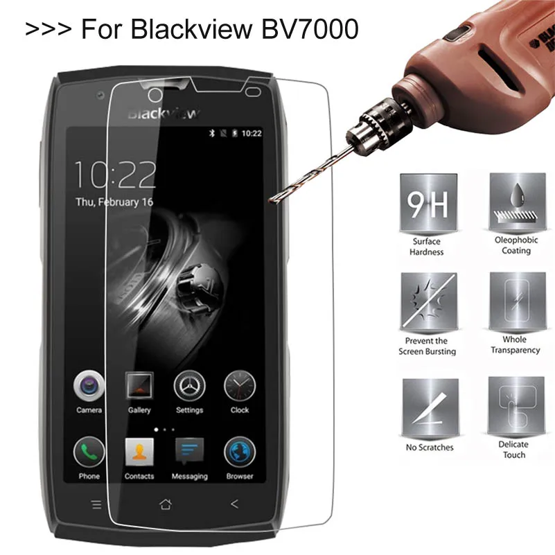 

9H 2.5D 0.26mm Tempered Glass Protector For Blackview BV7000 LED Screen Toughened Protective Film Cover For Blackview BV7000