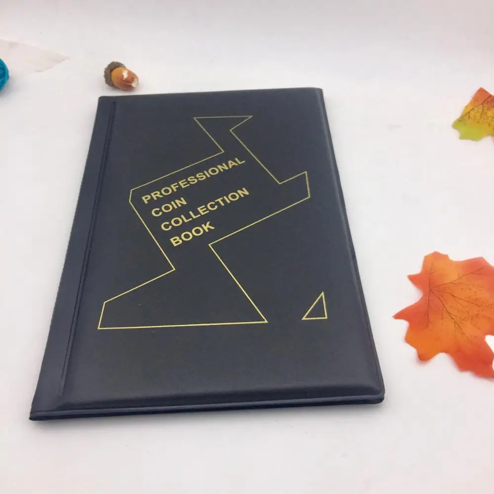 

150 Pockets Leather For Coin Collection Penny Coin Storage Book Commemorative Coin Holders for Collector Banknote Album