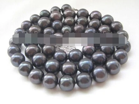 

song voge gem nanJ0695 black round freshwater pearl necklace