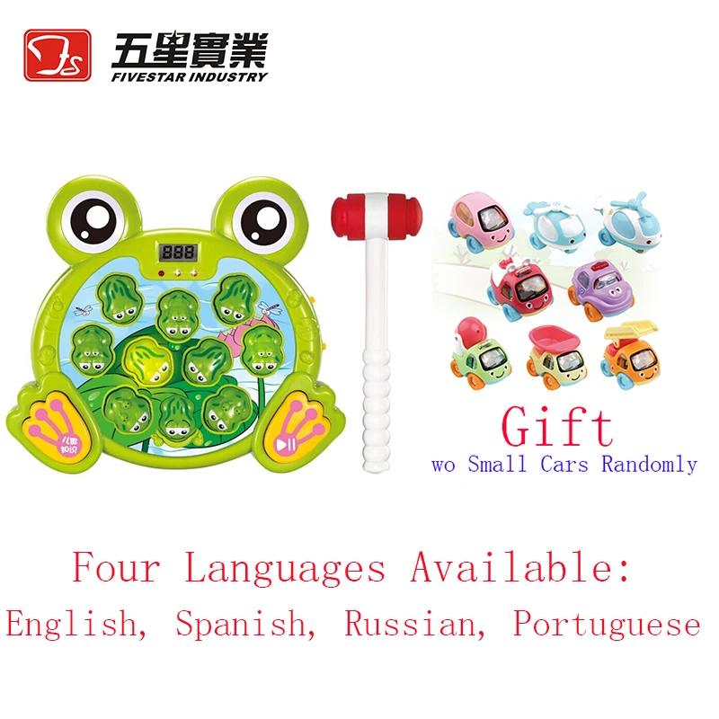 Plastic Whack a mole game noise maker toys baby hammer toy interactive