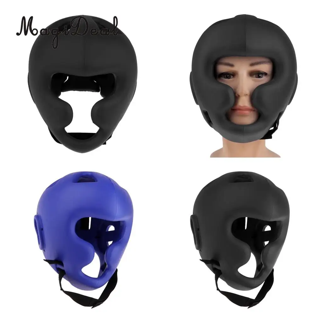 MagiDeal Essential Boxing MMA Kickboxing Headgear Protective Gear Professional Lightweight Foam boxing head guard safety Helmet