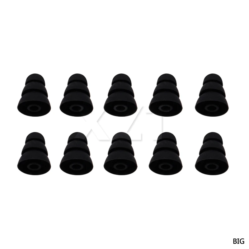 

6pcs/ Three Layer Silicone In-Ear Earphone Covers Cap Replacement Earbud Bud Tips Earbuds eartips Earplug Ear pads