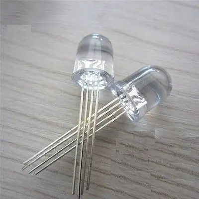 

50PCS LED RGB 10MM common cathode 4-PINS Super Bright Bulb Lamp