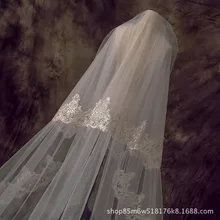 Серебряная проволока автомобиля bone sequin Кружева 3 метра длинный и широкий шлейф белый двухслойный пряжа гребень Свадебная пряжа Свадебная аппликация