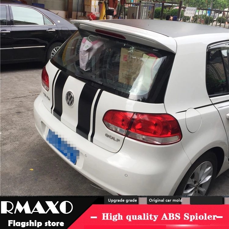 

For Volkswagen GOLF 6 Spoiler 2011-2013 mk6 High Quality ABS Material Car Rear Wing Primer Color Rear Spoiler