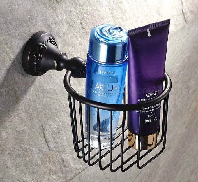 Bathroom Paper Holders Wall Mount Toilet Paper Roll Basket Holder Oil Rubbed Bronze Toilet Tissue box Paper Towel Rack zba444