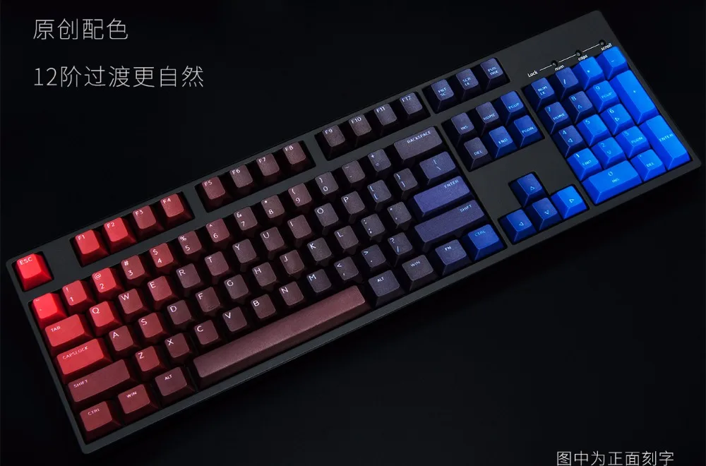 Dye 104 PBT keycaps for mechanical keyboard thick PBT keycap cherry mx poker 61 keyboard ANSI dye laser printing Dye 104 PBT keycaps for mechanical keyboard thick PBT keycap cherry mx poker 61 keyboard ANSI dye laser printing