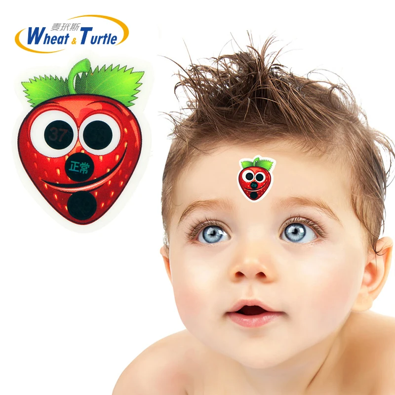 

4Pcs/Lot Body Fever Medical Baby Thermometer Forehead Sticker Digital No Mercury Celsius Health Safety Care Children's