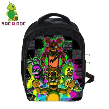 

Five Nights At Freddy's School Backpack for Kids Boys Girls Primary School Bags Student Cartoon FNAF Book Bags