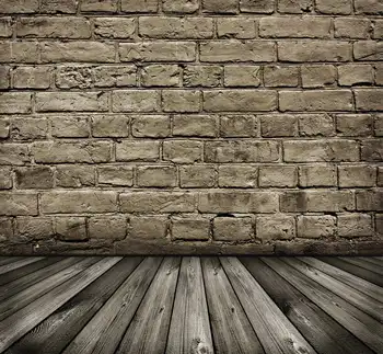 

TR real dark brick wall photography backdrops newborn 5ft x7ft dark wood floor photo background for photo studio kids props