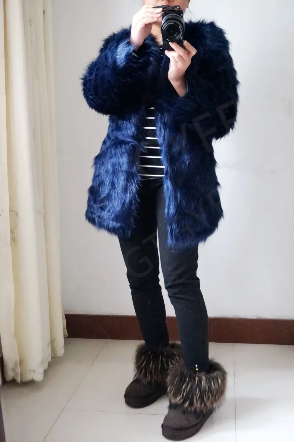 Blanc De Les Automne En marron Pour Bleu Veste Vestes noir Fourrure Kaki marine Survêtement Chaudes Fausse Respectueux Manteaux Manteau L'environnement Blanc Noir Femmes Hiver kaki Marine gris qxpwIS1Z7