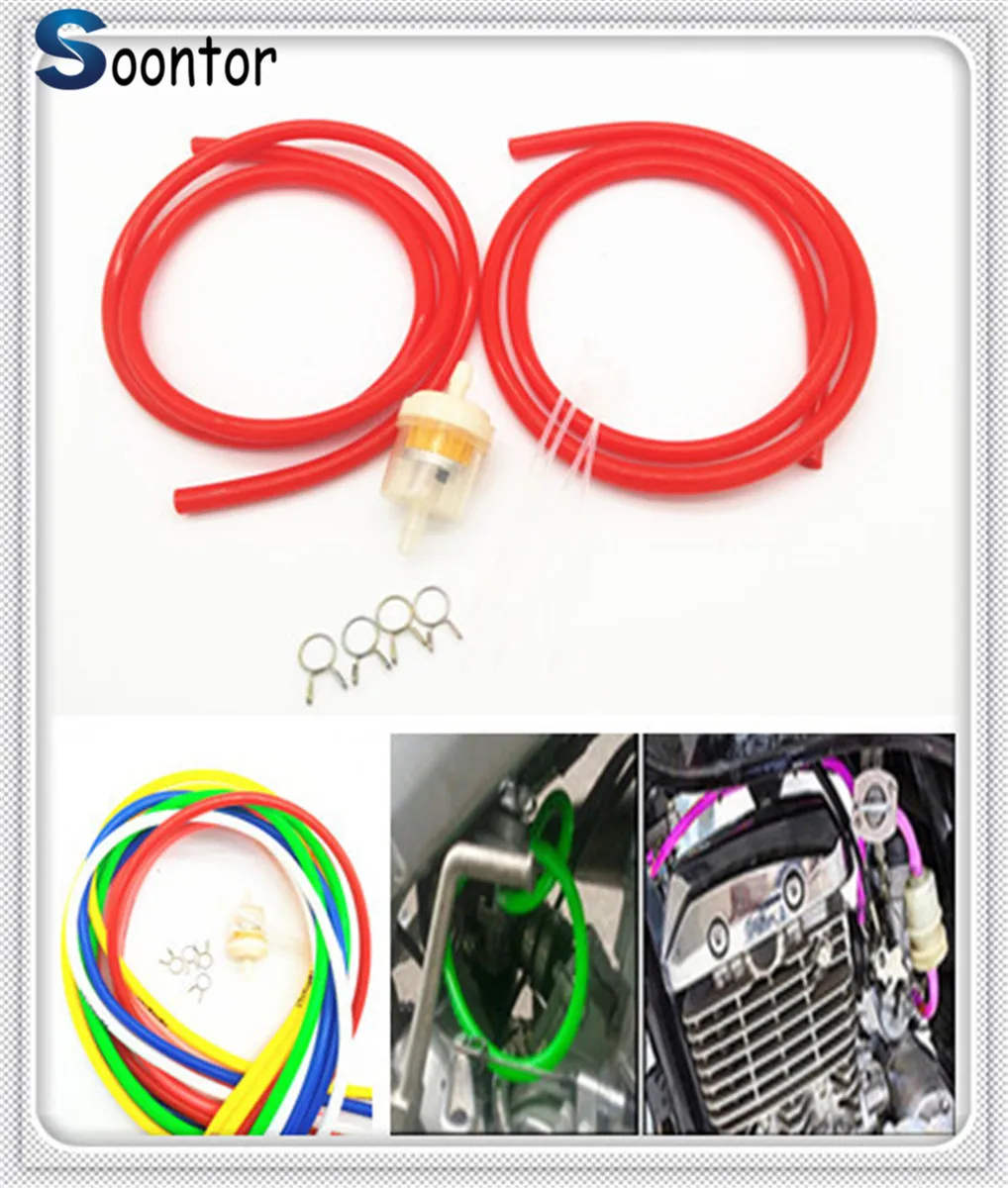 

2M Motorcycle Fuel Hose Oil Tube Filter Pipeline Rubber for YAMAHA YZF 600R Thundercat R1 R6 R25 R3 FZ1 FAZER FZS