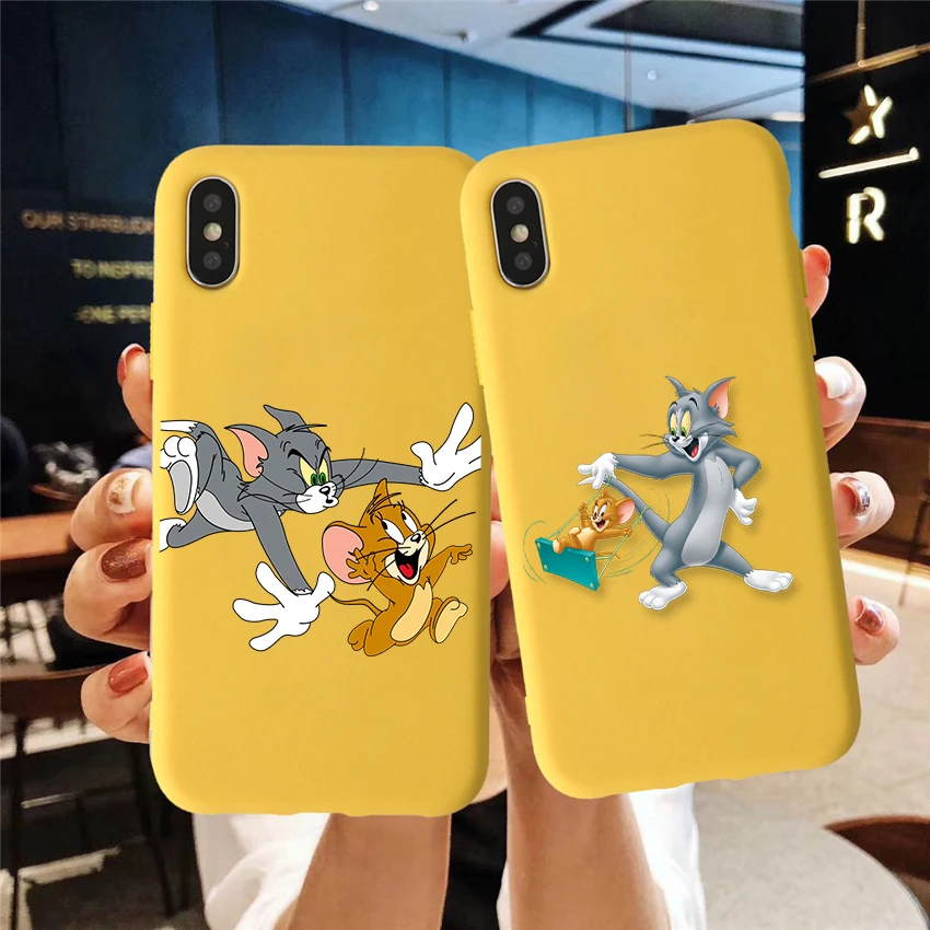 

Cute Tom and jerry cat Colored soft phone case For huawei p30 pro p30 lite p20 pro p10 mate 20 p10 lite honor 9 lite honor 10