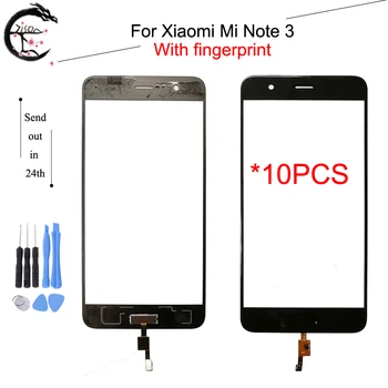 

10PCS Touch Panel For Xiaomi Mi Note 3 Digitizer Screen Note3 Outer Front Glass Touch With FPC Flex Cable Sensor Touch Mi Note 3
