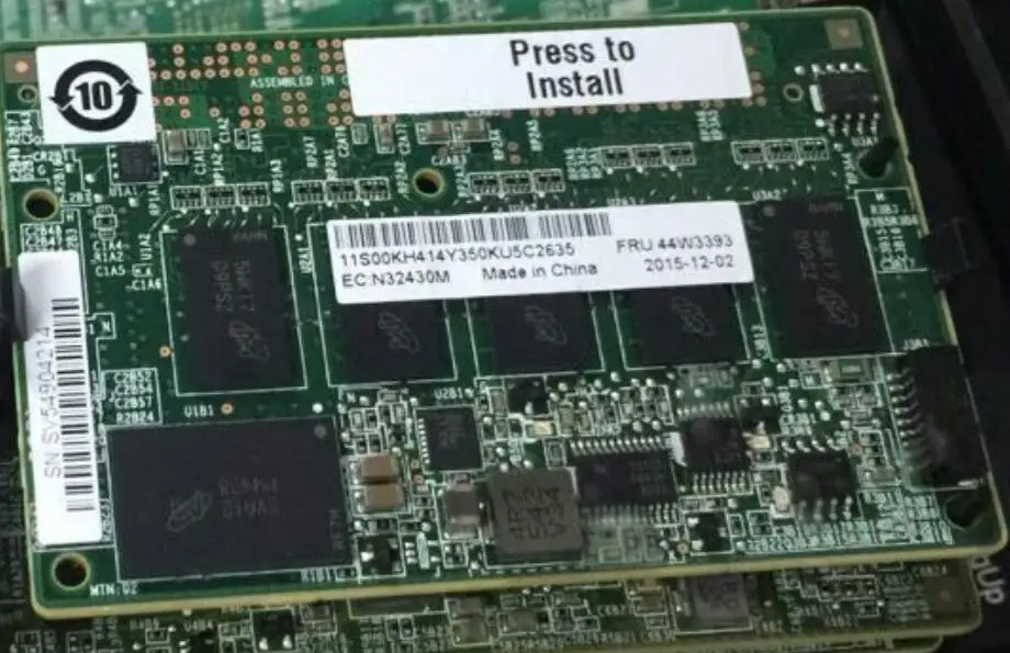 

RaidStorage 44W3393 ServeRAID M5200 N5210 Series DDR3 1866 MHz 1GB Flash/RAID 5 Upgrade RAID 12Gb/s Controller Card