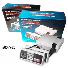 Powkiddy AV выход Ретро Классический Портативный игровой плеер ТВ Видео игры консоль встроенные 620/500 игры мини консоль для детей Подарки