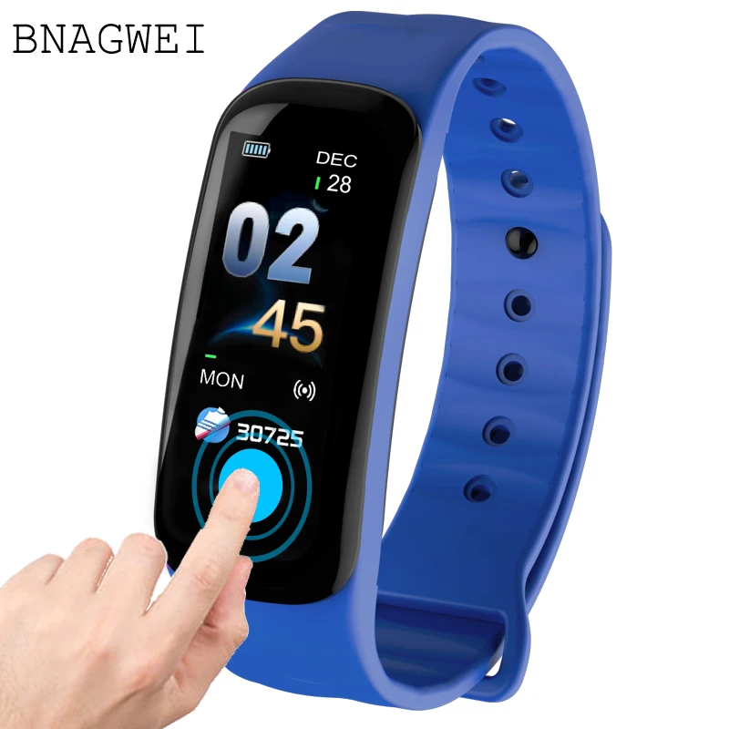 

2018 Smart bracelet Color screen Waterproof wristband heart rate monitor Blood pressure measurement Fitness tracker band watches