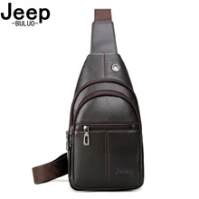 BULUOJEEP модный бренд для мужчин груди мешок мужчин’s Crossbody сумки на плечо высокое качество путешествия Прямая доставка разделение кожаные сумочки