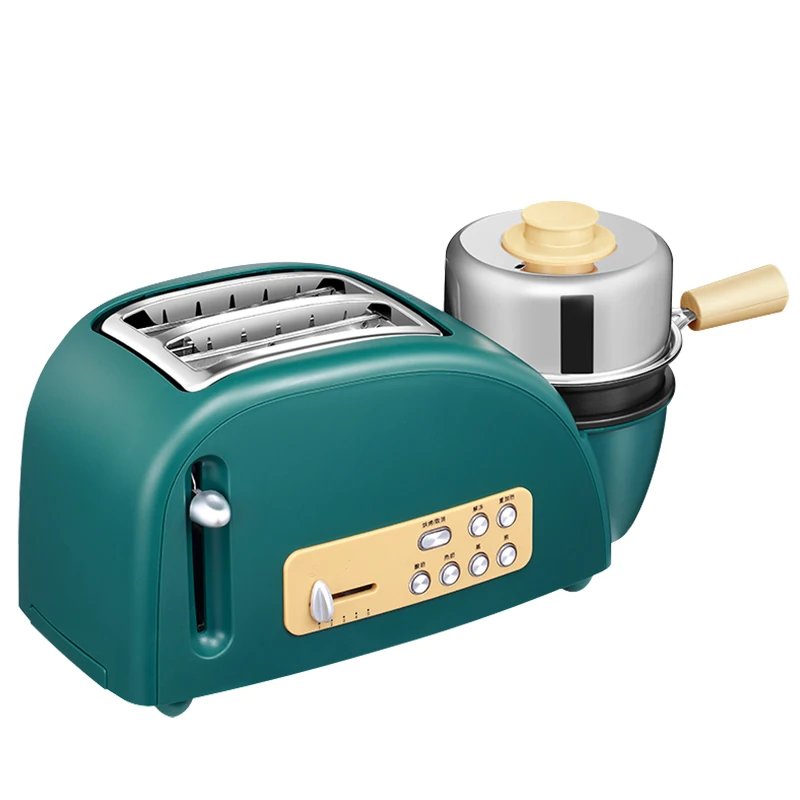 Green Multi functional Breakfast Toaster Warm Milk Fry Egg Mini toaster
