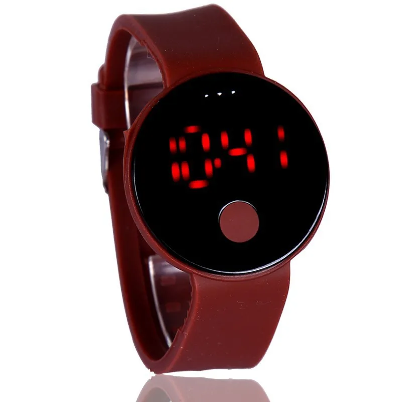 Идеальные мужские женские силиконовые светодио дный часы спортивный браслет цифровые наручные часы свет спортивные часы на запястье