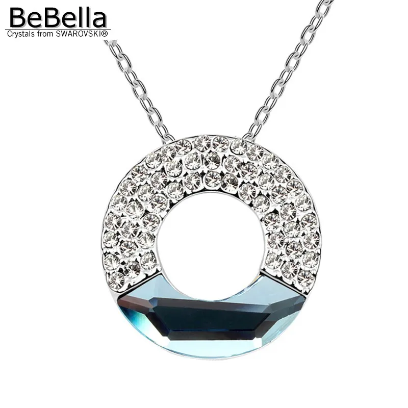 

BeBella trendy circle necklace jewelry made with Swarovski Elements crystals