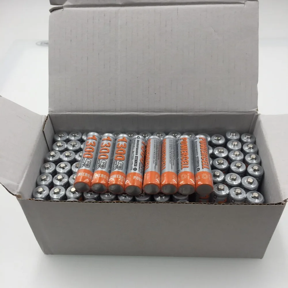 20pcs High Capacity Series AAA NiMH Rechargeable Batteries 1300mAh Suitable For Remote Control