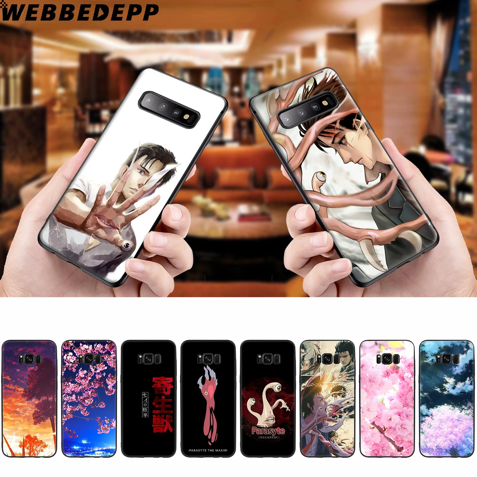 

WEBBEDEPP Parasyte Anime Soft Case for Samsung Galaxy S10 S10e S9 S8 Plus S7 S6 Edge S9 Plus & J6 2018 Note 10 Plus 9 8