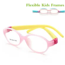 Гнущийся круглый светильник детские очки рамы дети рамки очки гибкие TR резиновая оптическая линза без винта безопасный светильник 8820