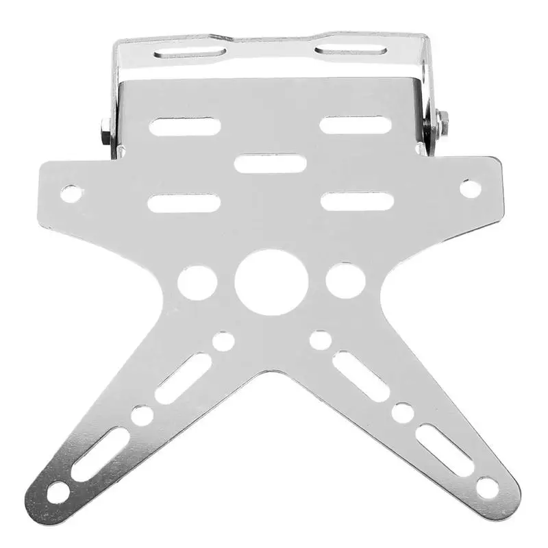 Motorcycle motobike License Holder Mount Bracket Number Plate for Ducati R 998B MONSTER 400 620 M797 M1100 S EVO 821 ST2 - Цвет: Серебристый