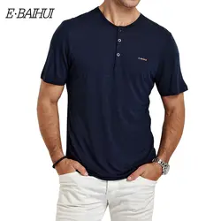 E-BAIHUI бренд Для мужчин хлопок и лен футболки Костюмы Мужская футболка футболки для катания Фитнес Swag Moleton Для мужчин футболка Y051