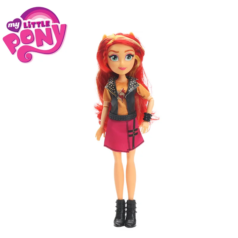 Игрушки My Little Pony Equestria Девушки закат мерцание яблоко Джек редкость ПВХ фигурки