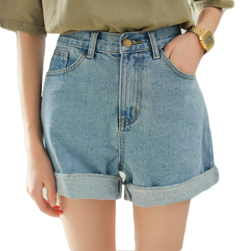 women's plus jeans short