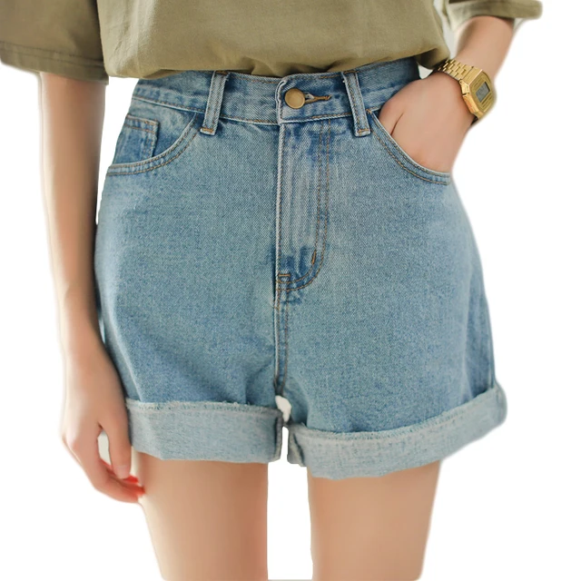 women's plus jeans short