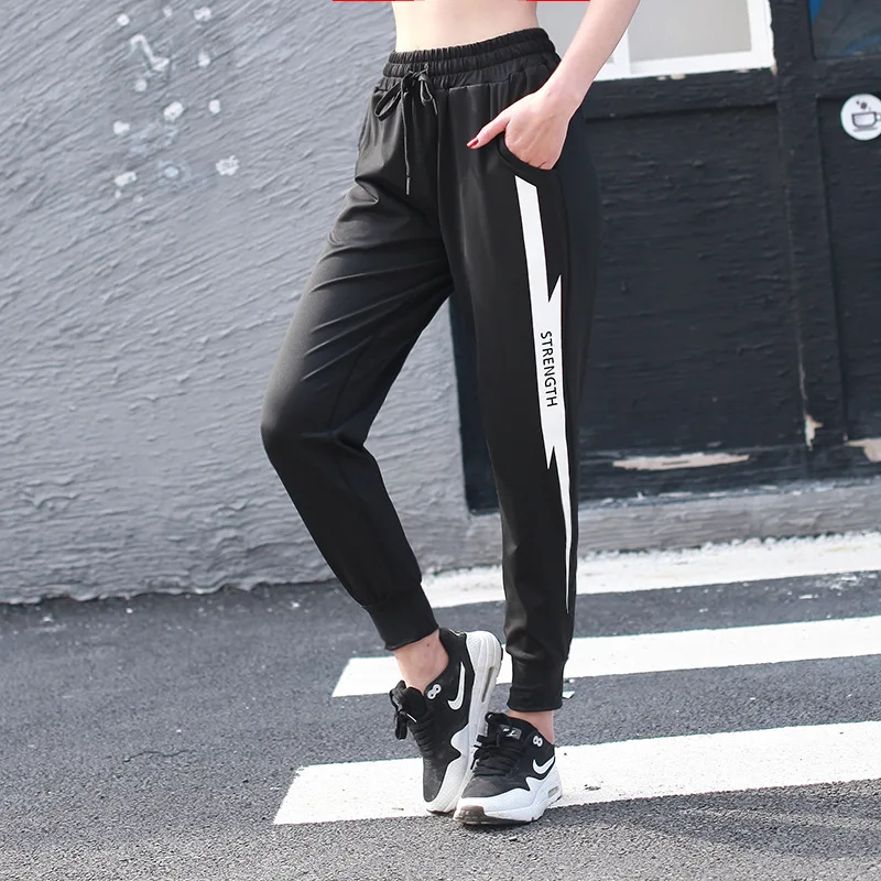 Женские спортивные штаны Voobuyla свободные шаровары для занятий спортом фитнесом и