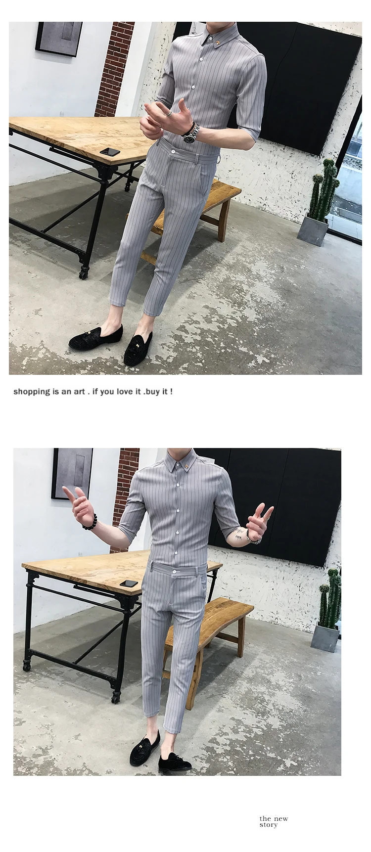Розовые полосатые рубашки Calcas Moletom белый Ropa Para Hombre повседневные мужские социальные Клубные наряды дымчатое Платье приталенное элегантное платье