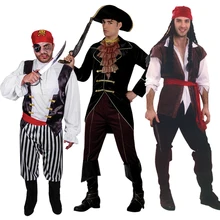 Костюм для Хэллоуина для взрослых обувь для мужчин и женщин пират Капитан Костюм Театральный Костюм пирата ролевая капитан